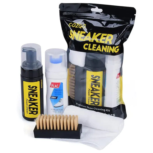 Shoe Cleaning Kit - White Shoe Cleaner Kit - Footwear Cleaning Kit - Suede Shoe Cleaning Kit - Soft Bristle Brush and Microfiber